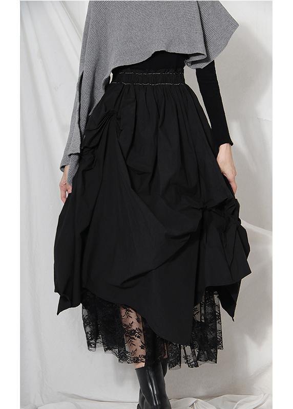 Damen asymmetrischer Patchwork-Sommerrock 1