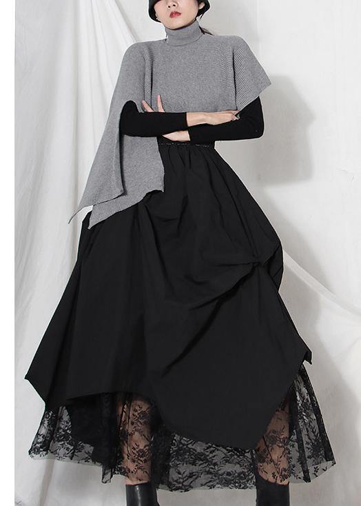 Damen asymmetrischer Patchwork-Sommerrock 2