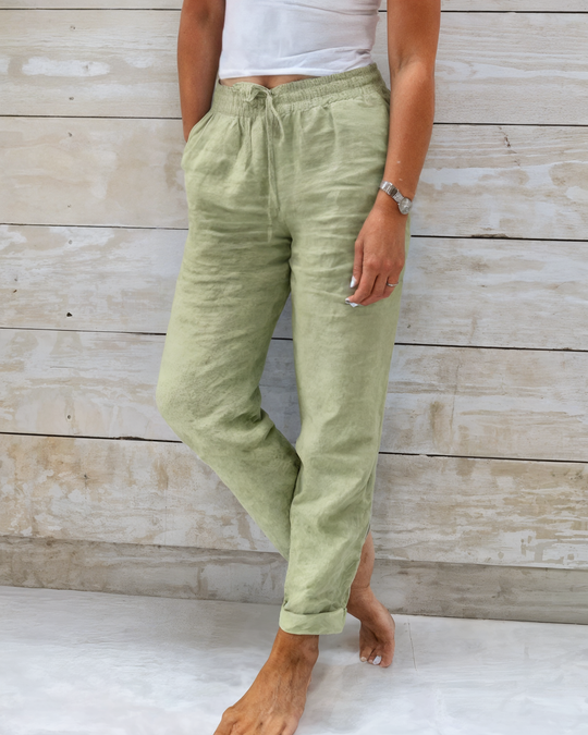 Damenhose, leicht, locker geschnitten, Sommerstil 4