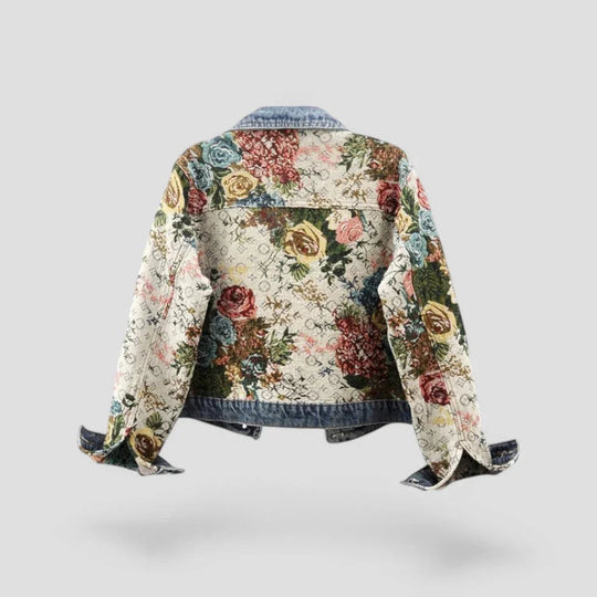 Damenjacke Boho-Stil mit Floral Patchwork Design 2