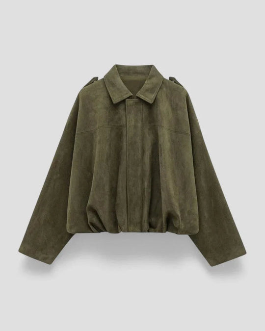 Damenjacke Bomber Stil Übergröße mit Reißverschluss für Lässige Outfits 1