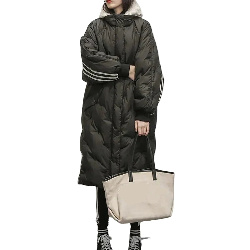 Damenjacke Lange Steppjacke Modisch 0