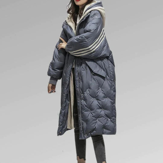 Damenjacke Lange Steppjacke Modisch 9