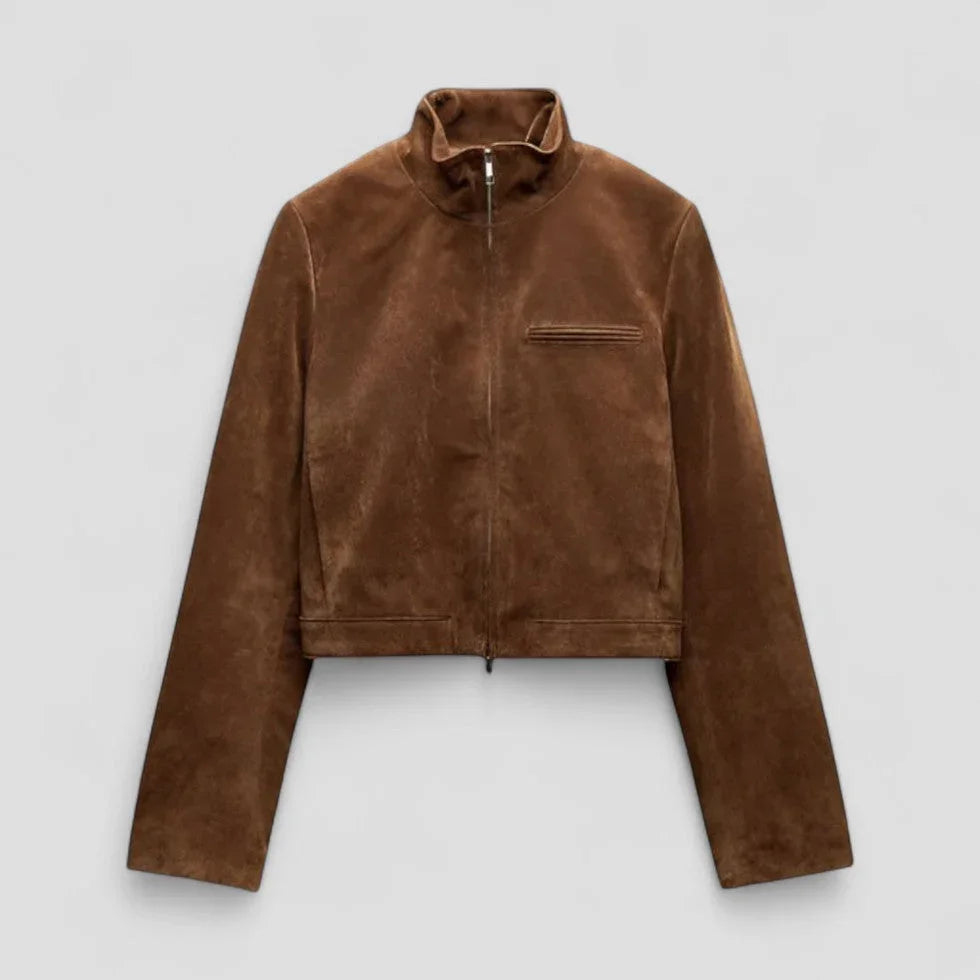 Damenjacke Mit Reißverschluss Modern Geschnitten 2