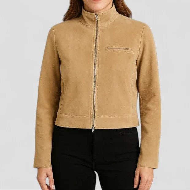 Damenjacke Mit Reißverschluss Modern Geschnitten 5