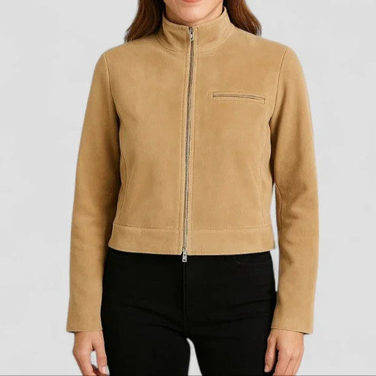 Damenjacke Mit Reißverschluss Modern Geschnitten 5