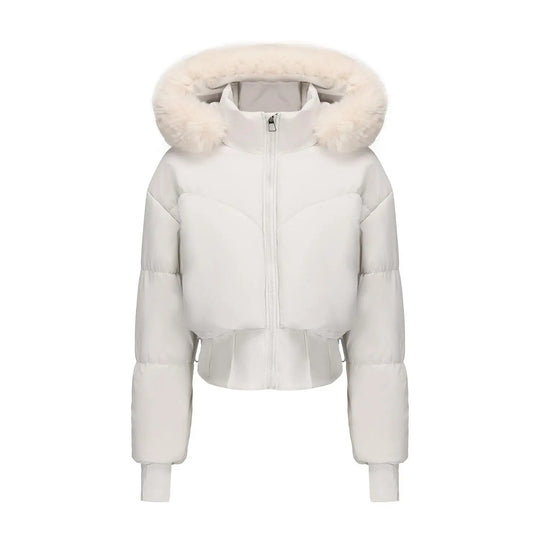 Damenjacke Winter mit Kapuze und Steppdesign 0