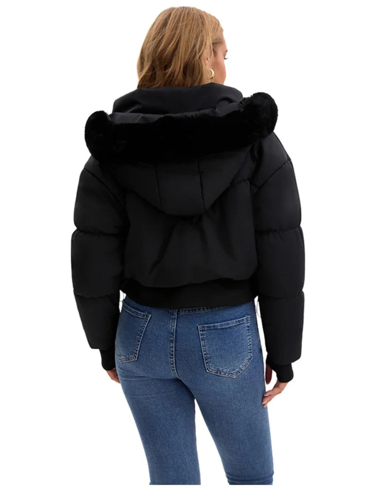 Damenjacke Winter mit Kapuze und Steppdesign 6