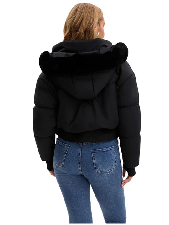 Damenjacke Winter mit Kapuze und Steppdesign 6