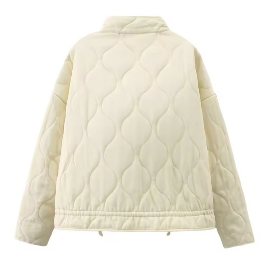 Damenjacke mit Taschen und geraden Linien 1