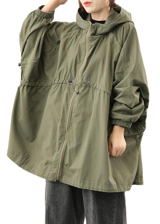 Damenmantel Mit Kapuze Und Reißverschluss Für Winter - Langer, Modischer Stil 0