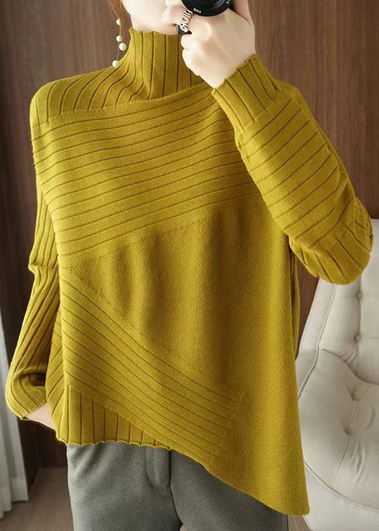 Damenpullover Asymmetrisch Lässig 1