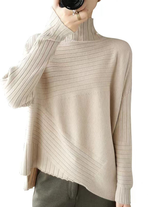 Damenpullover Asymmetrisch Lässig 6