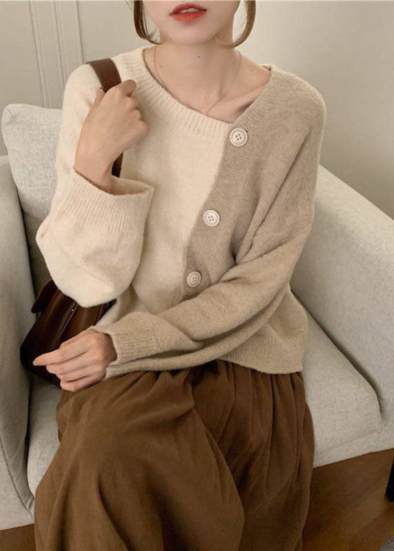 Damenpullover Asymmetrisch Mit Knöpfen – Warme Pullover Damen Für Kalte Tage 2