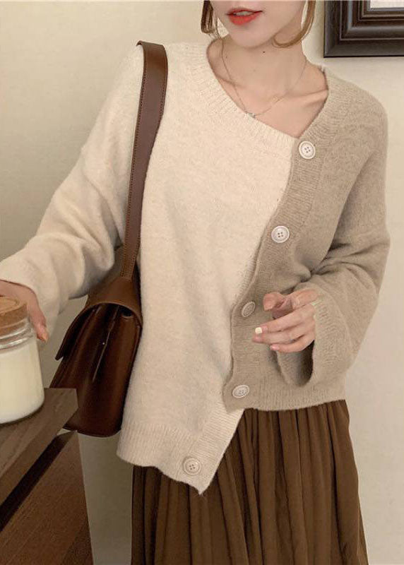 Damenpullover Asymmetrisch Mit Knöpfen – Warme Pullover Damen Für Kalte Tage 4