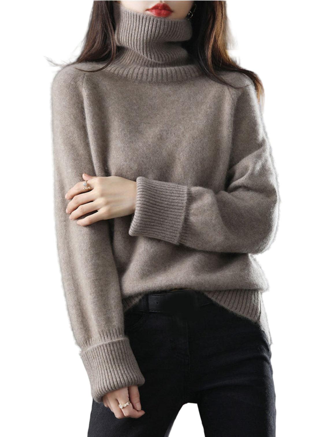 Damenpullover Hochgeschlossen Warm Für Kühle Tage 4
