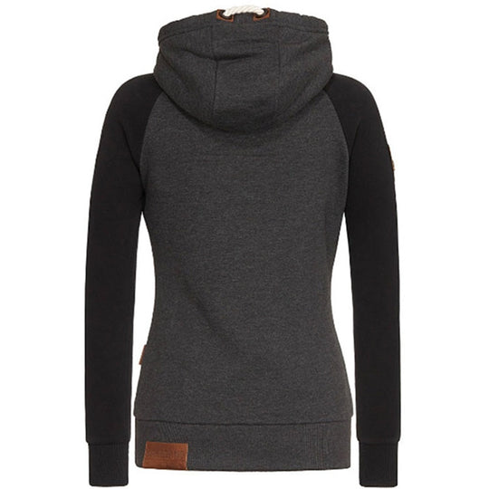 Damenpullover Mit Reißverschluss Und Kapuze Für Freizeit Und Übergangszeiten 1