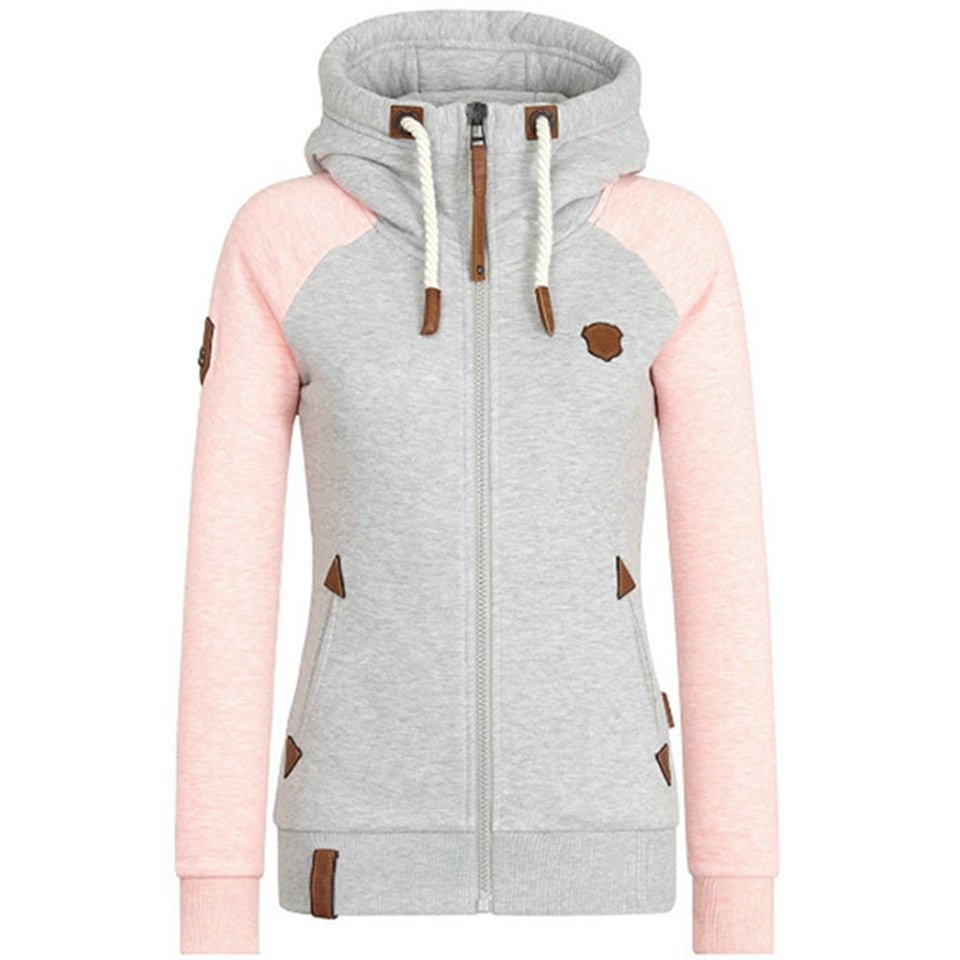 Damenpullover Mit Reißverschluss Und Kapuze Für Freizeit Und Übergangszeiten 4