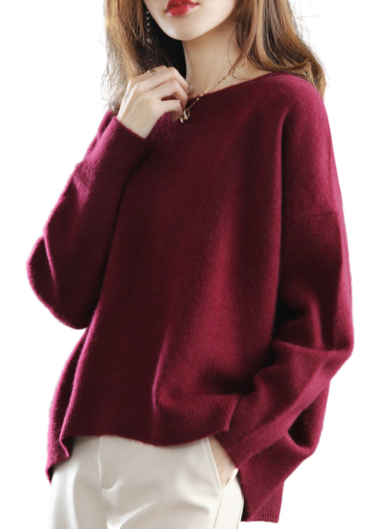 Damenpullover O-Ausschnitt Patchwork-Design Warm und Lässig 0
