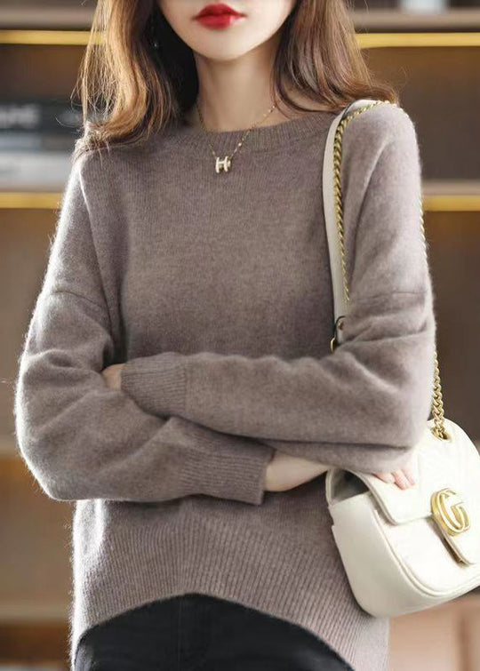 Damenpullover O-Ausschnitt Patchwork-Design Warm und Lässig 3