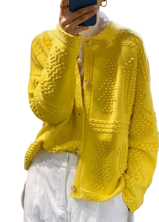 Damenpullover O-Ausschnitt mit Knöpfen – Warmer Pullover für Herbst und Winter 0