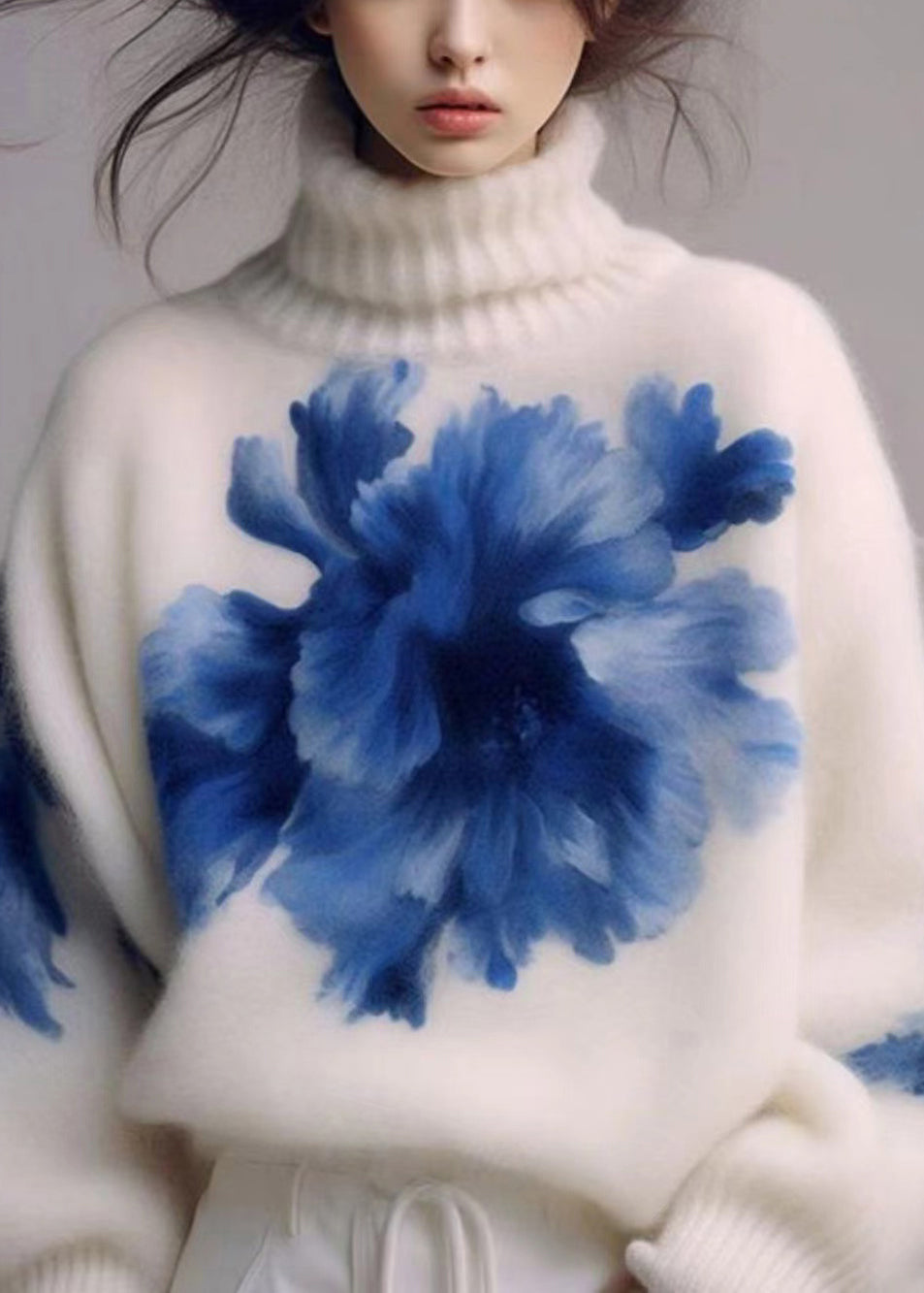 Damenpullover Rollkragen Strick für Frühling Stilvoll und Lässig 1