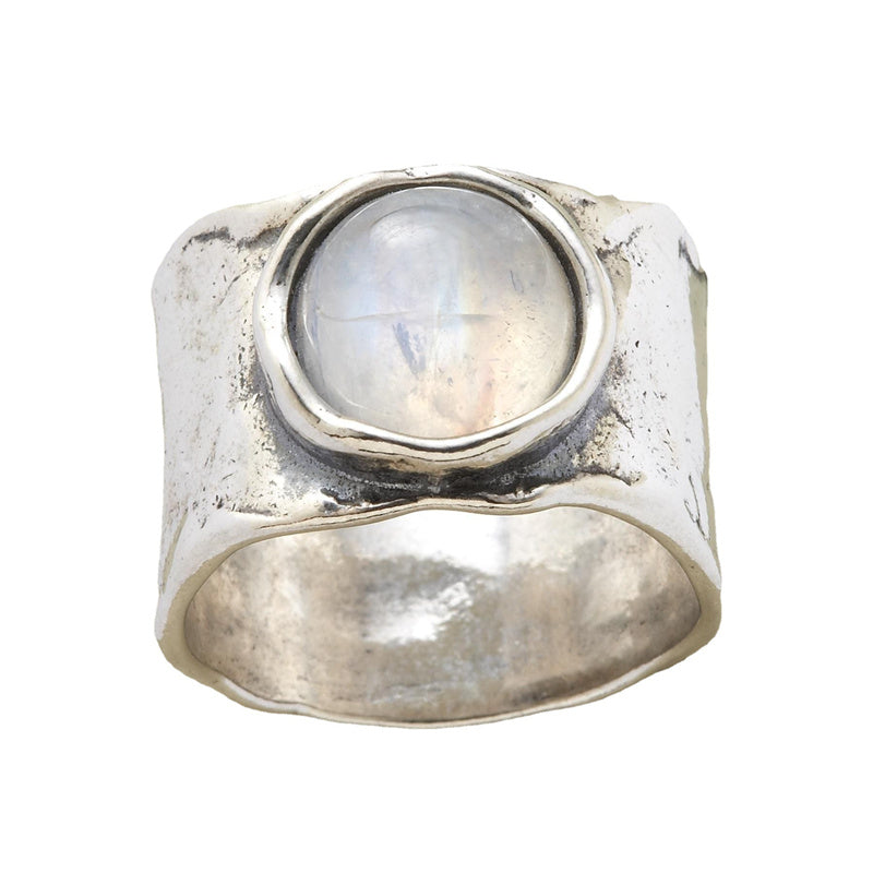 Damenring Mondstein in Silber 1