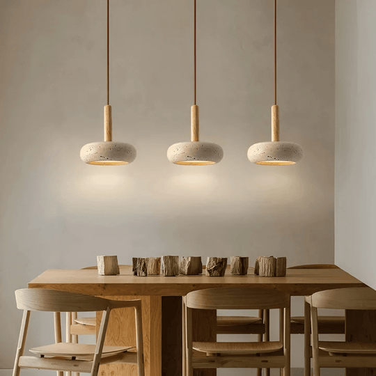 Deckenleuchte Retro Stil aus Holz 0