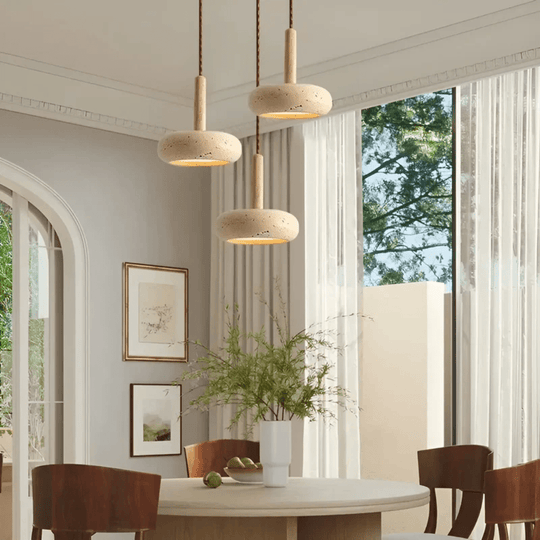 Deckenleuchte Retro Stil aus Holz 1