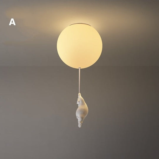 Deckenleuchte für Kinder Bärenform mit Luftballon 0