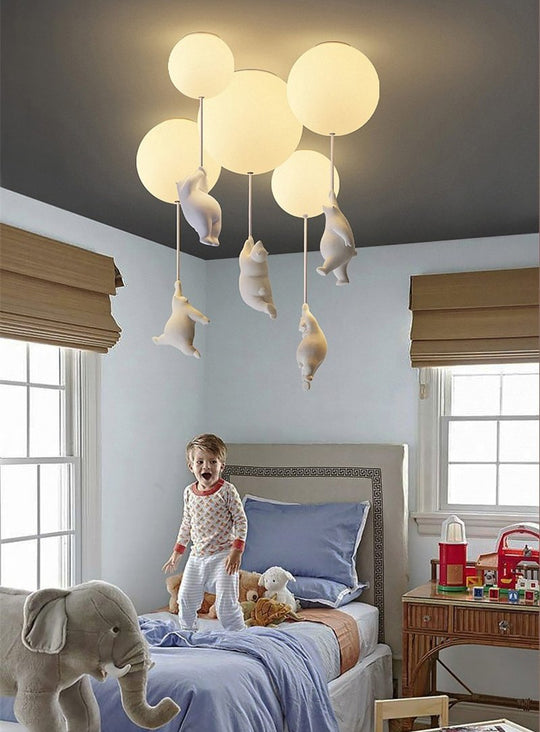 Deckenleuchte für Kinder Bärenform mit Luftballon 2
