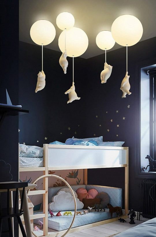 Deckenleuchte für Kinder Bärenform mit Luftballon 4