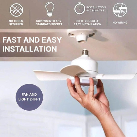 Deckenventilator mit LED-Licht und Fernbedienung 1