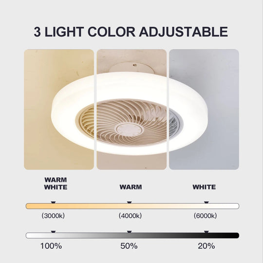 Deckenventilator mit Licht und Fernbedienung für Schlafzimmer Modernes Design 4