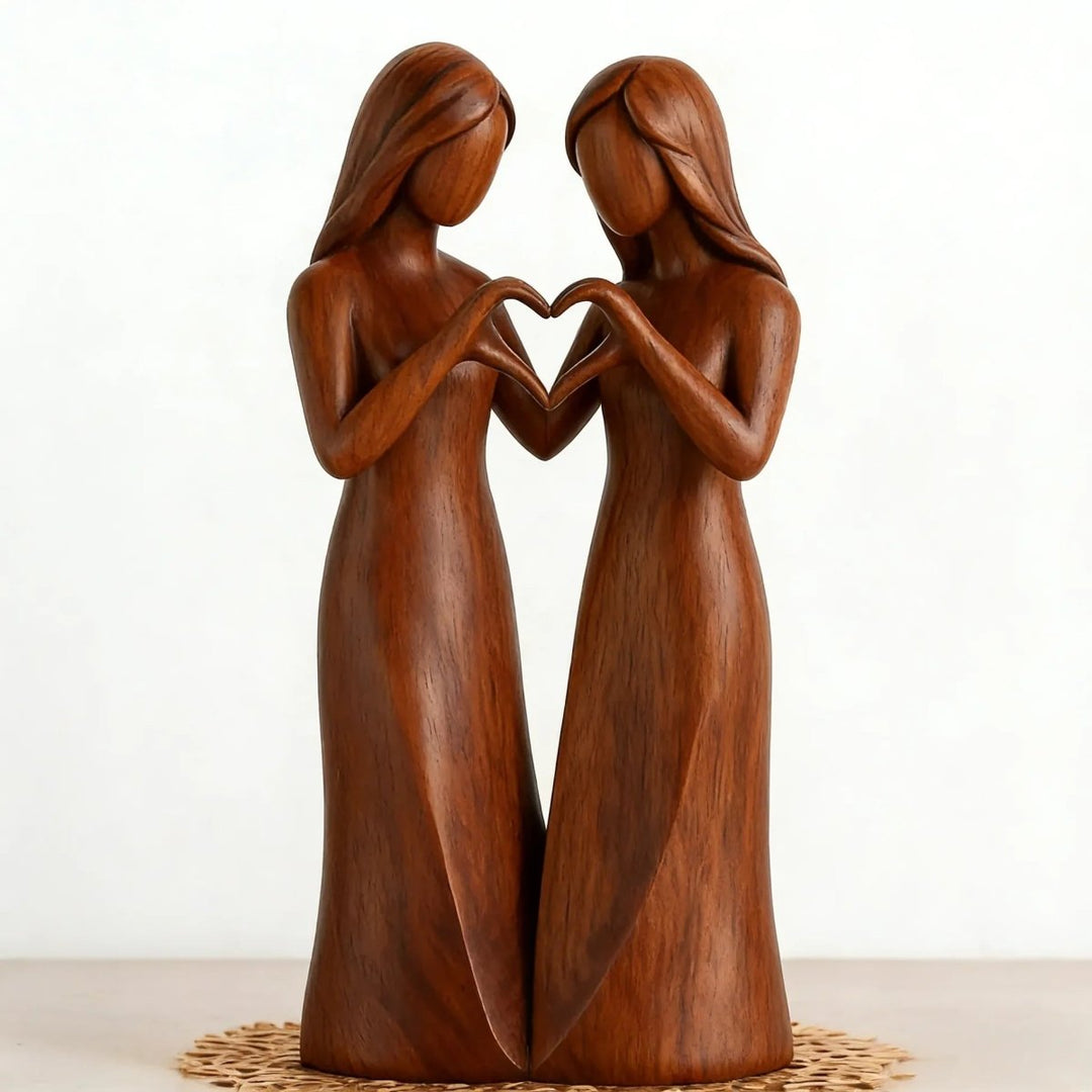 Dekorative Harzskulptur Freundschaft 0