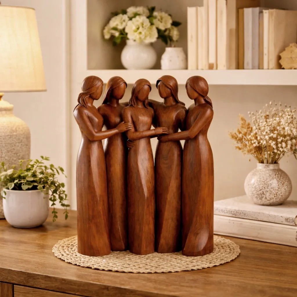 Dekorative Harzskulptur Freundschaft 10