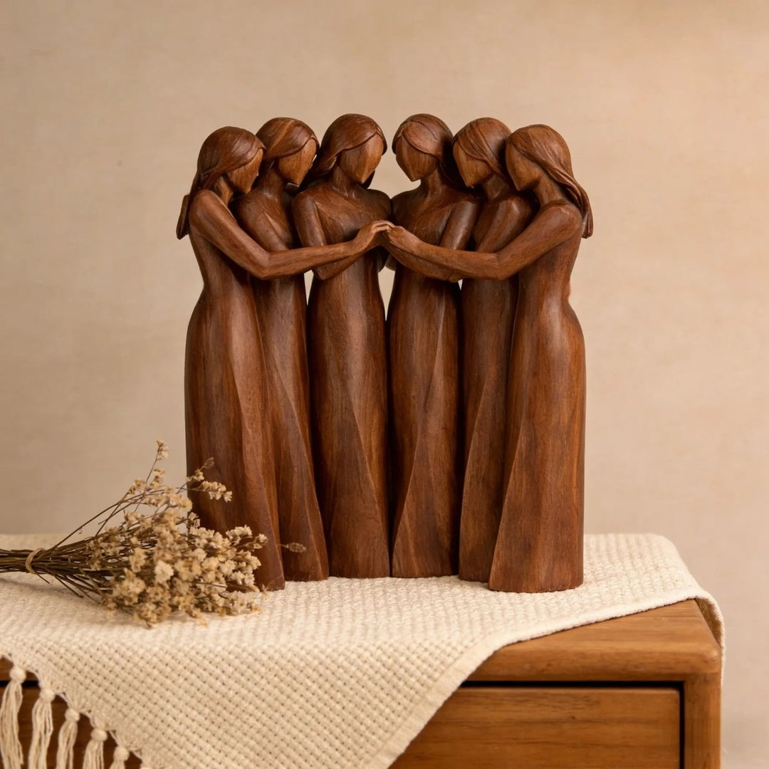 Dekorative Harzskulptur Freundschaft 9