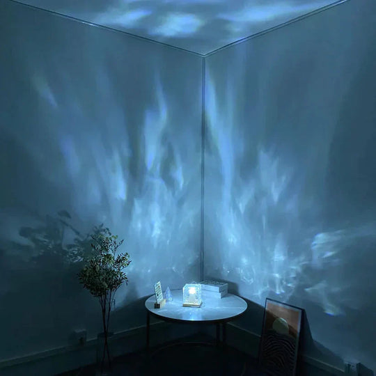 Dekorative Lampe Wasserwellen-Design mit Fernbedienung für stimmungsvolle Beleuchtung 4