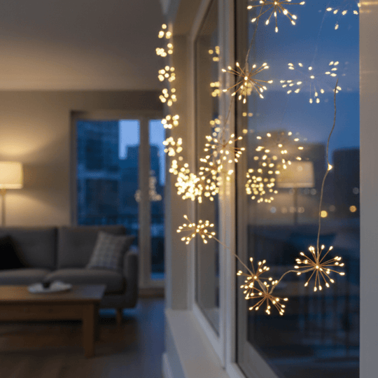 Dekorative Lichterkette mit flexiblen Kupferarmen 4