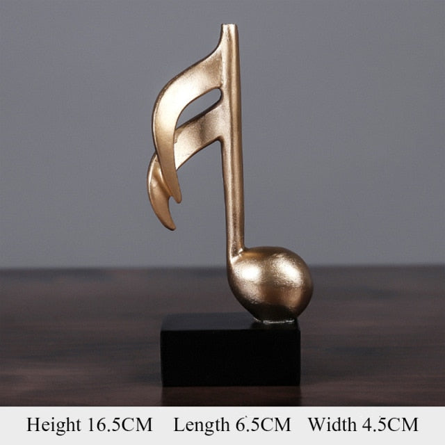 Dekorative Musiknoten Figur Modern für Zuhause 2