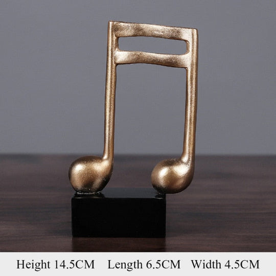 Dekorative Musiknoten Figur Modern für Zuhause 3