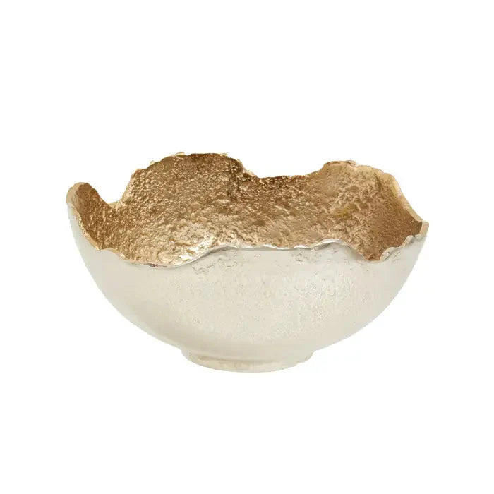 Dekorative Schale Abstrakt Silber Gold 3