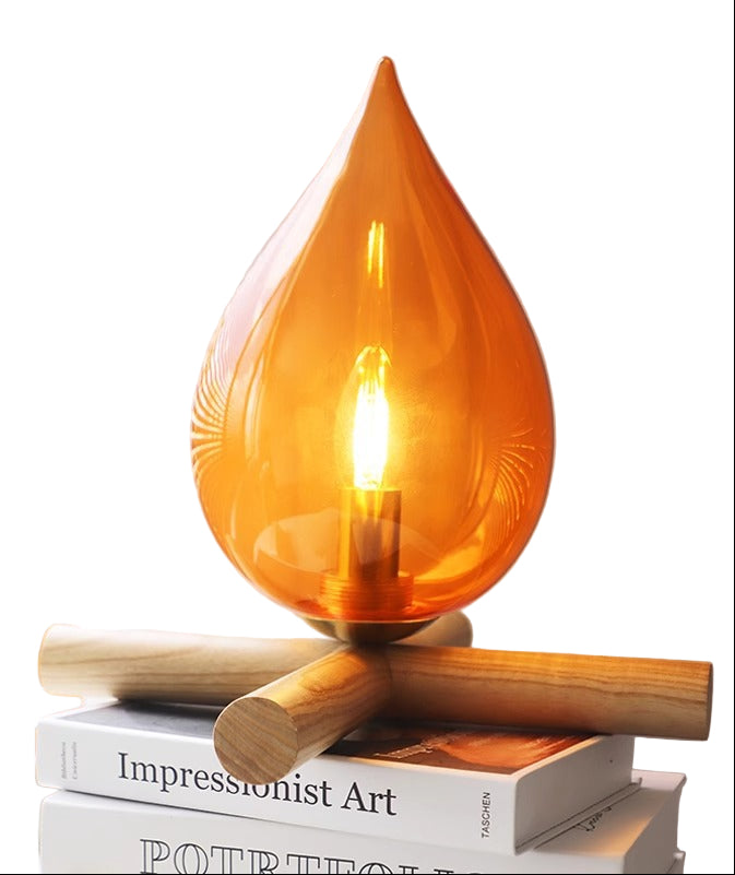 Dekorative Stimmungslampe mit realistischer Flamme 0