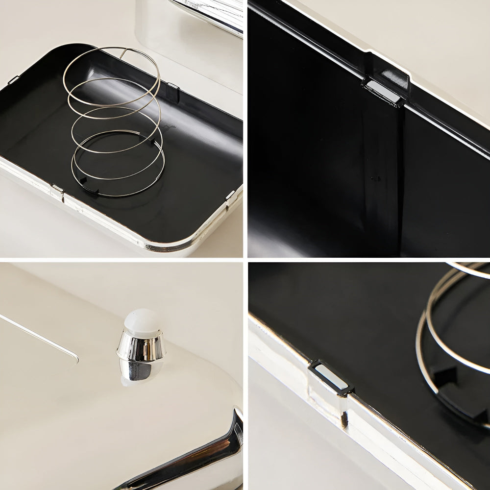 Dekorative Taschentuchbox Gold mit Spiegeloberfläche 6
