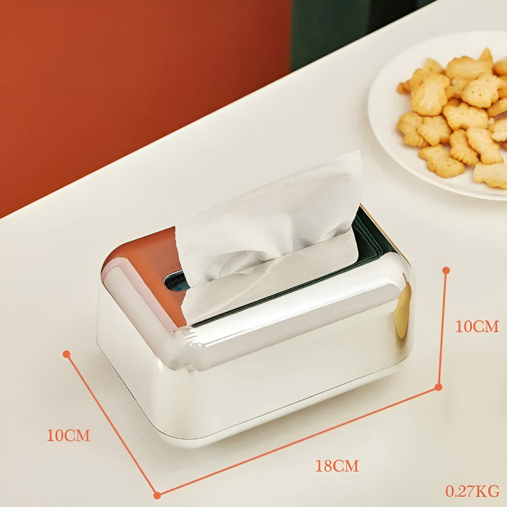 Dekorative Taschentuchbox Gold mit Spiegeloberfläche 7