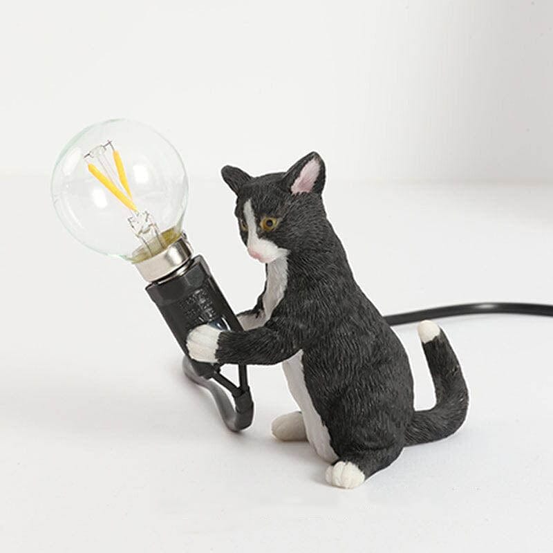 Dekorative Tischlampe Katzenmotiv Verspielt 4