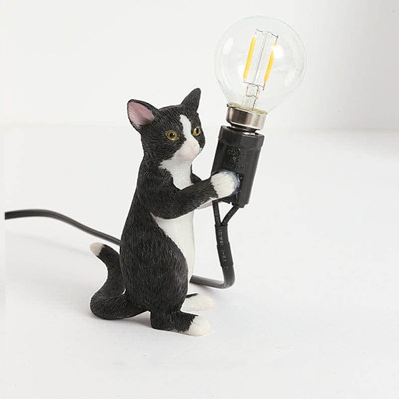Dekorative Tischlampe Katzenmotiv Verspielt 5