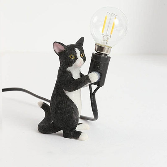 Dekorative Tischlampe Katzenmotiv Verspielt 5
