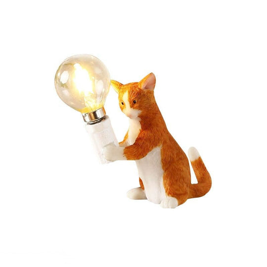 Dekorative Tischlampe Katzenmotiv Verspielt 7