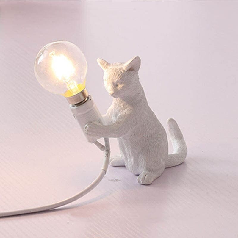 Dekorative Tischlampe Katzenmotiv Verspielt 8